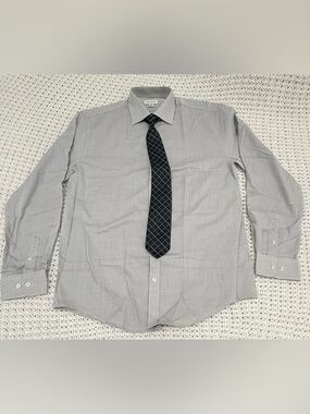 Collection By Michael Strahan Boys Long Sleeve Spread Collar Shirt + Tie Set 18R